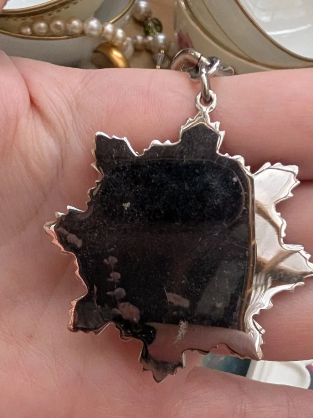 Vintage Heraldic Crest Medallion Necklace on Chunky Chain AS IS
